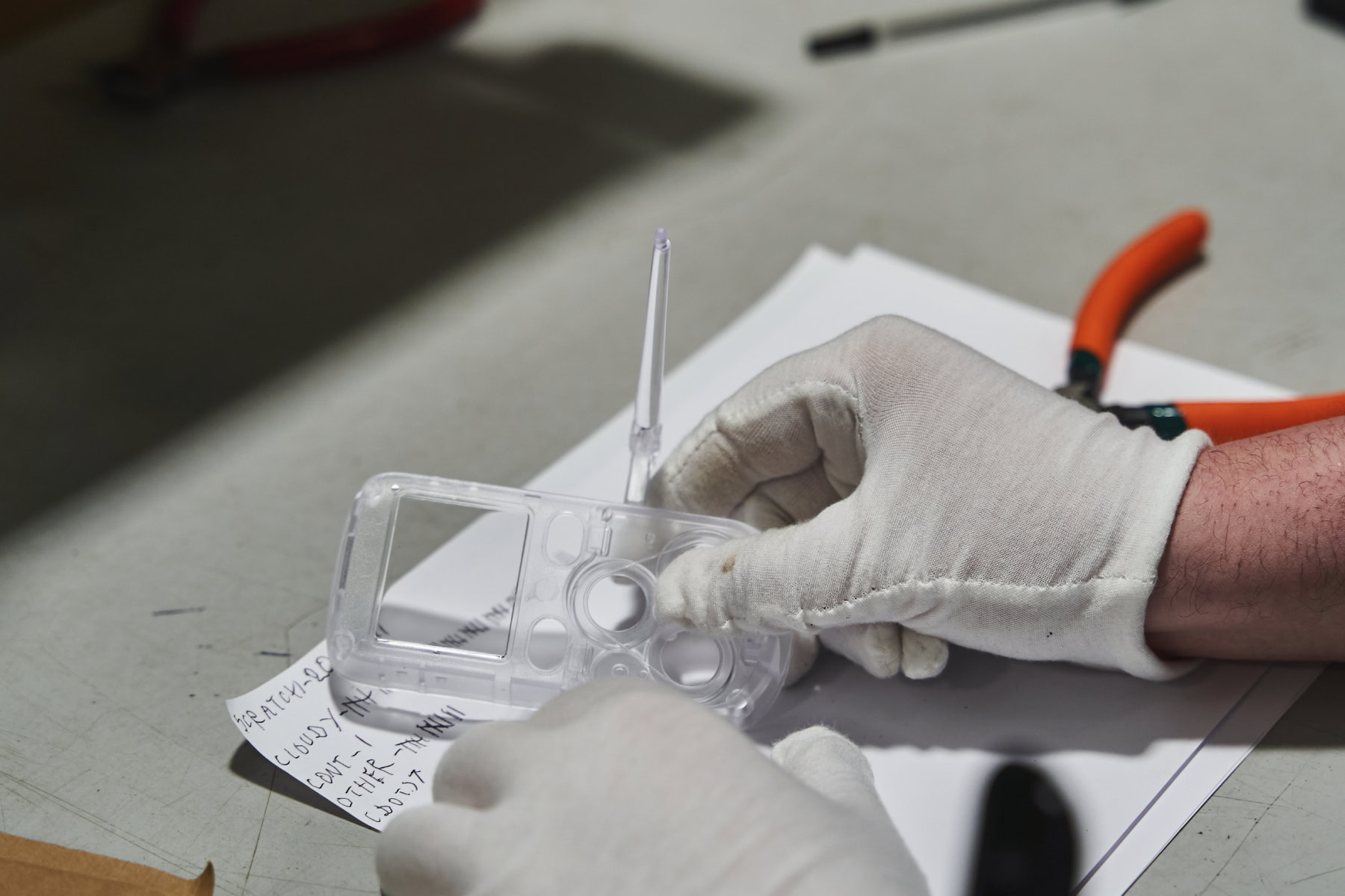 Injection moulded product inspection